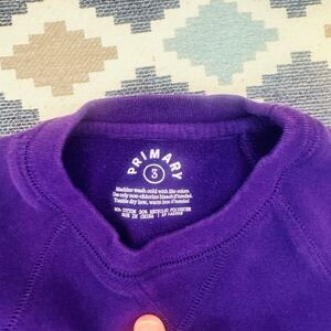 Primary Purple Crewneck sweatshirt